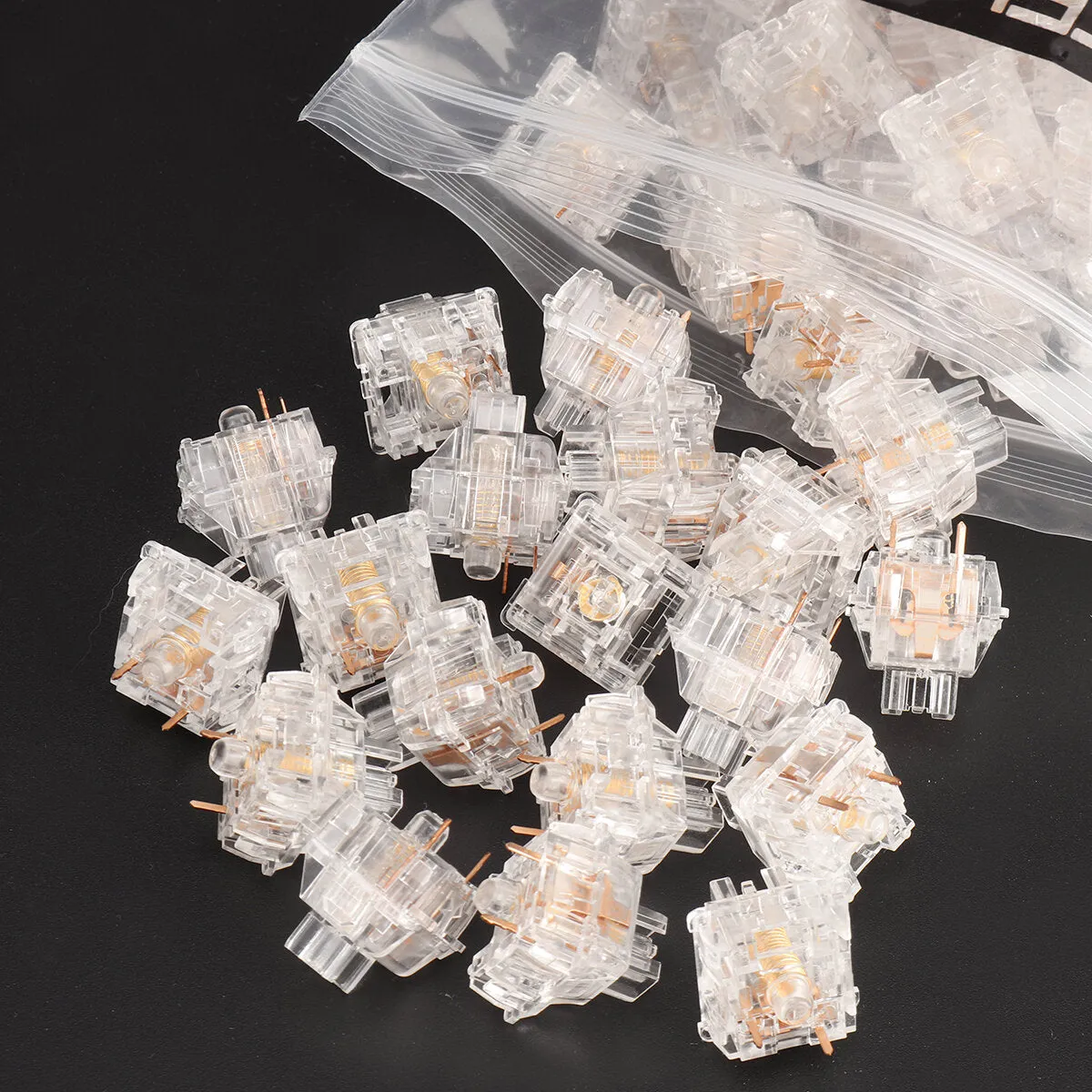 10/70 x FEKER Crystal Switches 3 Pin Linear Prelubed Mechanical Switch for Mechanical Gaming Keyboard
