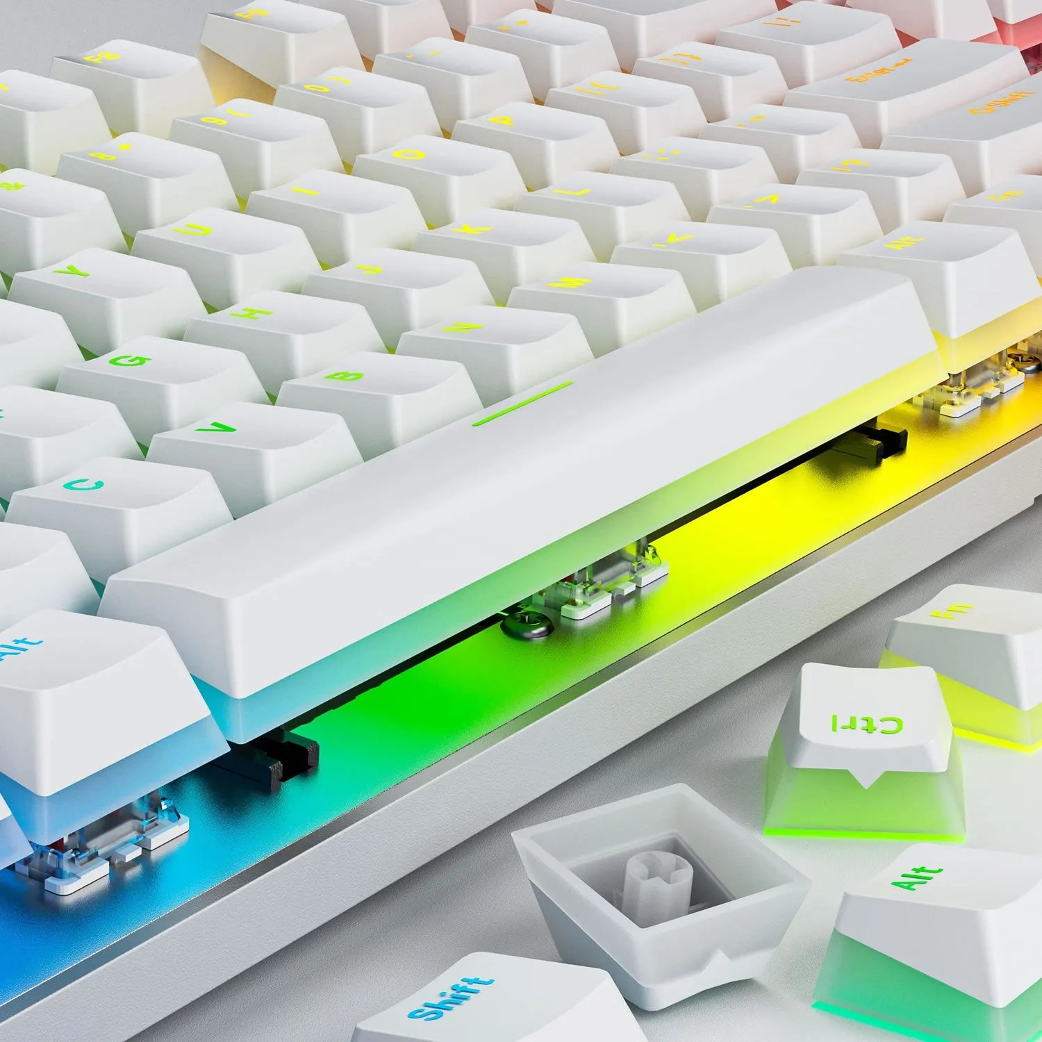 117 Pudding Double-shot PBT Keycaps Set