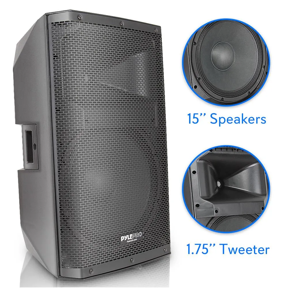 15’’ Stage & Studio Speaker - Bluetooth Pa Monitor Loud-Speaker System With Mp3/Usb/Sd Playback (1400 Watt)