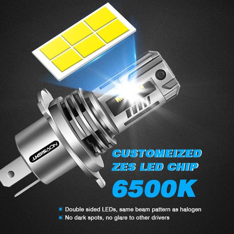 2003-2011 Honda Element LED Headlight Bulb H4 Hi/Lo Dual Beam Headlight Upgrade,6500K