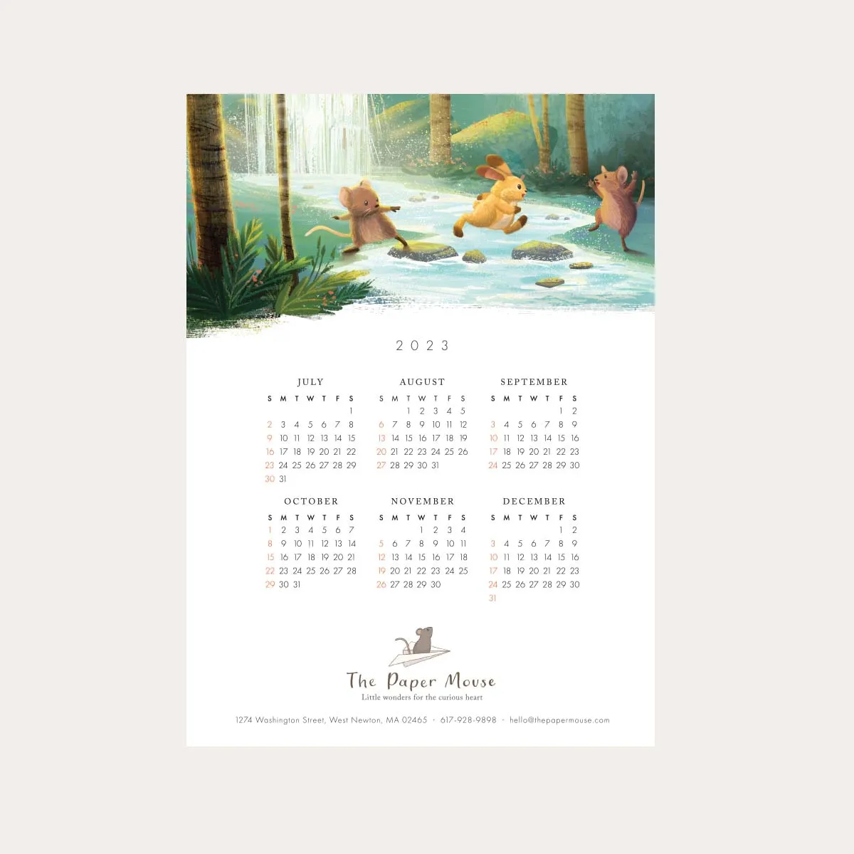 2023 Calendar Card