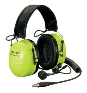 3M PELTOR Ground Mechanic Communications Headset MT7H79F-01 GB, Neon Cups 1 EA/Case