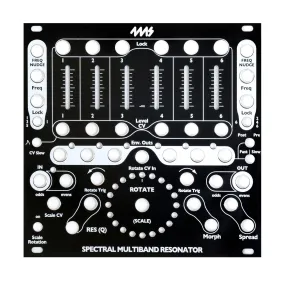 4ms Spectral Multiband Resonator Black Faceplate