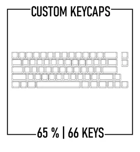 65% Custom Keycaps Set ( ANSI | 66 Keys )