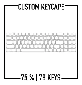 75% Keyboard Custom Keycaps ( ANSI | 78 Keys )