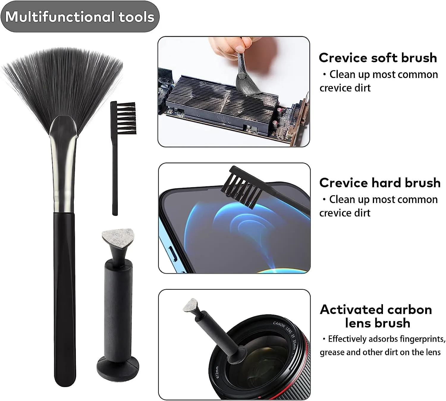 Aara Internationals 18 in 1 Electronic Cleaner Kit with 3 in 1 Cleaning Pen,Laptop Screen Keyboard Cleaning Kit,Computer Cleaning Kit, 18-in-1 Cleaning Kit for Gadgets, Airpods, Mobile, Tablet, Laptop, Computer