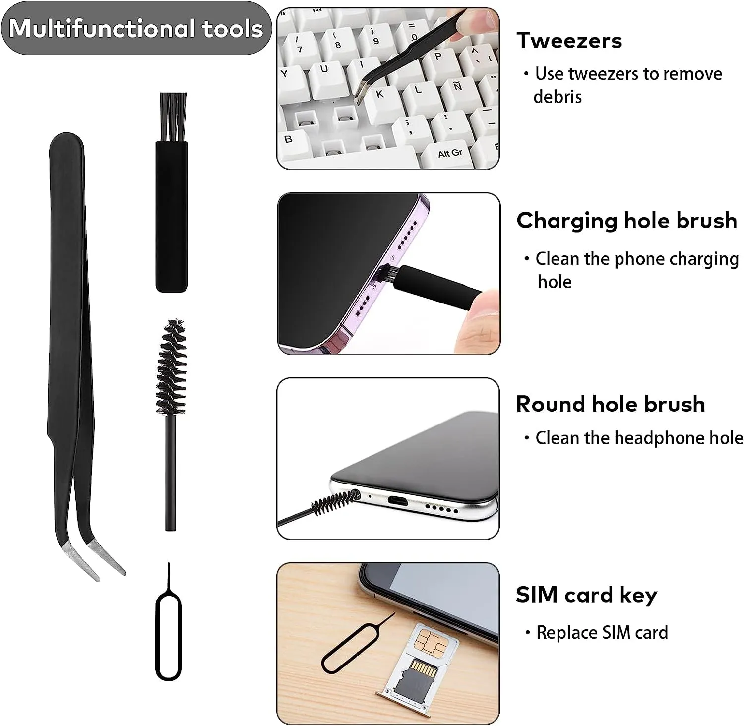 Aara Internationals 18 in 1 Electronic Cleaner Kit with 3 in 1 Cleaning Pen,Laptop Screen Keyboard Cleaning Kit,Computer Cleaning Kit, 18-in-1 Cleaning Kit for Gadgets, Airpods, Mobile, Tablet, Laptop, Computer