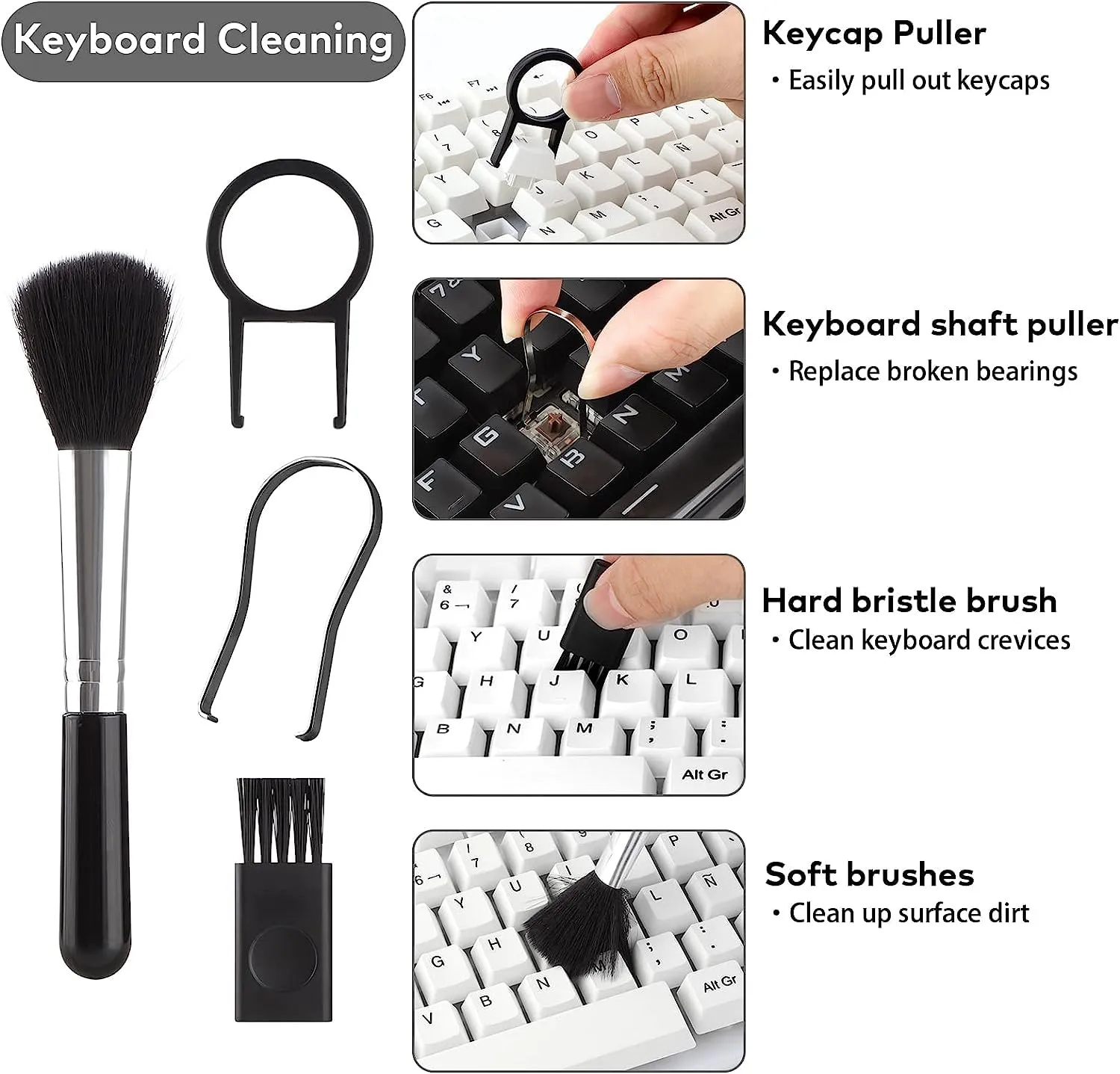 Aara Internationals 18 in 1 Electronic Cleaner Kit with 3 in 1 Cleaning Pen,Laptop Screen Keyboard Cleaning Kit,Computer Cleaning Kit, 18-in-1 Cleaning Kit for Gadgets, Airpods, Mobile, Tablet, Laptop, Computer