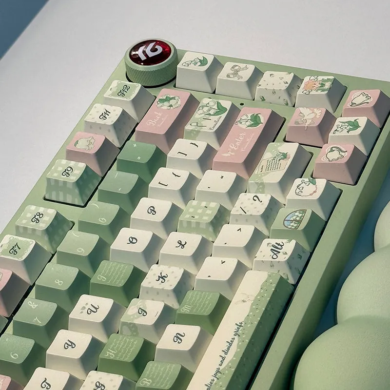 ACGAM Lily of the Valley Cherry Profile Keycap Set 131 Keys