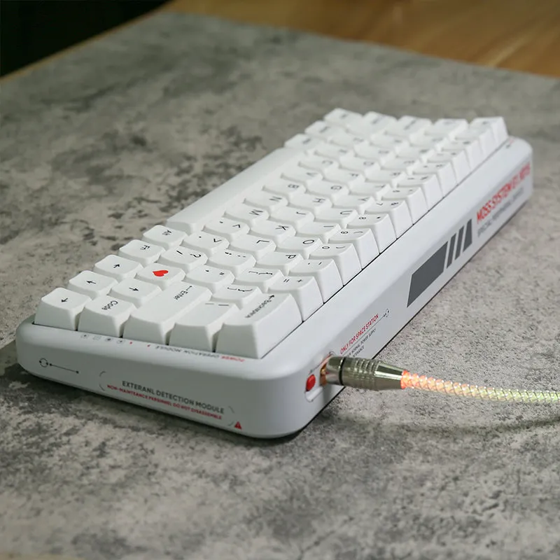 ACGAM Minimalist White Dye-Subbed PBT MDA Profile Keycap Set 126 Keys
