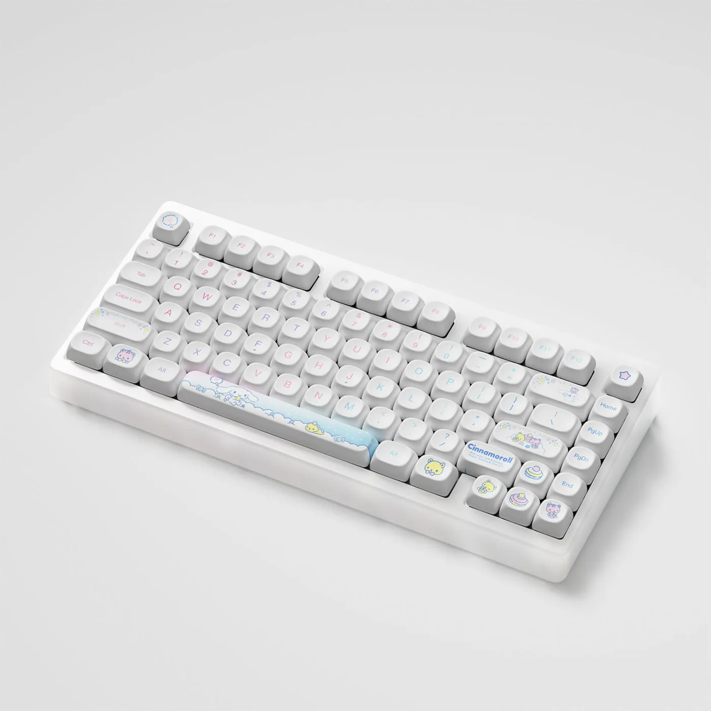 Akko Cinnamoroll ACR Top 75B Acrylic Case Multi-Mode RGB Hot-Swappable Mechanical Keyboard (Akko V3 Piano Pro Switch)