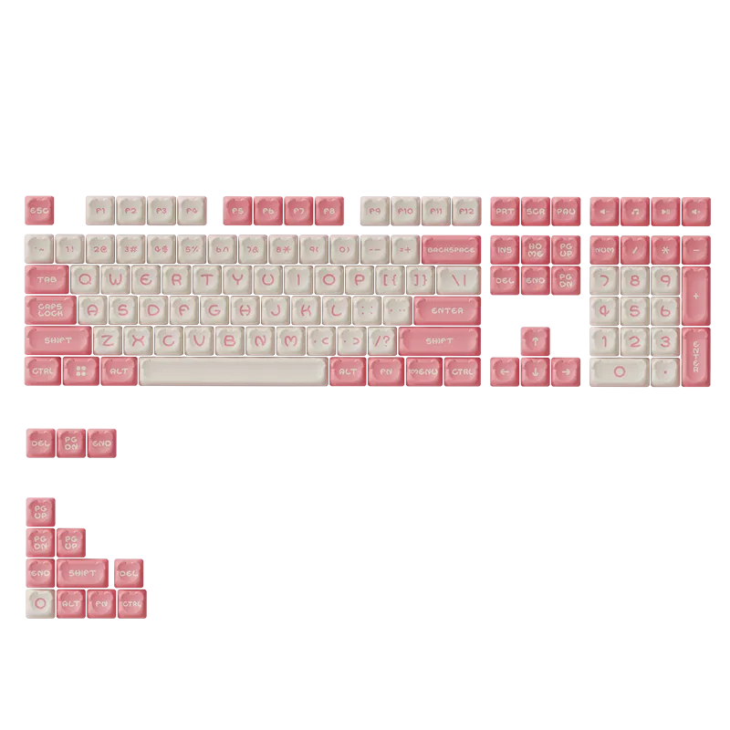 Akko Sakura Bear Keycap Set (122-key)