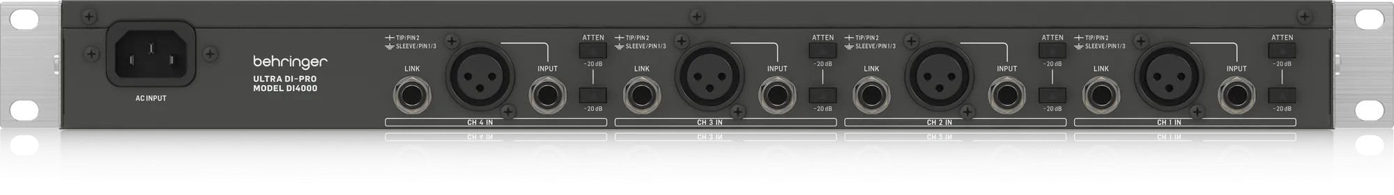 Behringer DI4000 Ultra-Di Pro 4-Channel Active Instrument Direct Box