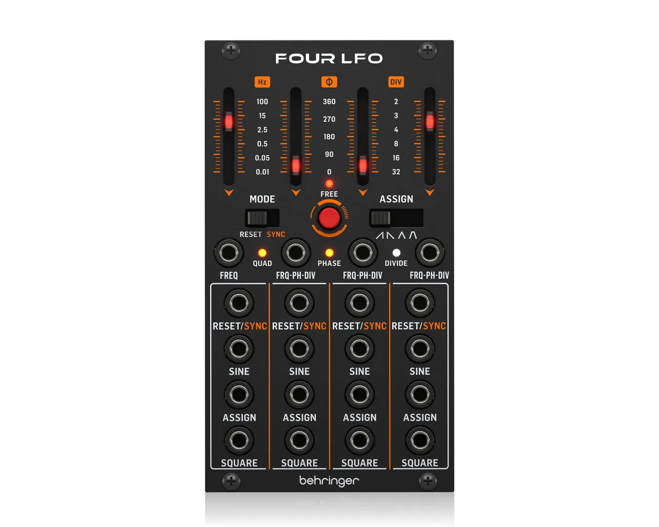Behringer Four LFO Quad LFO w/ Assignable Waveforms for Eurorack