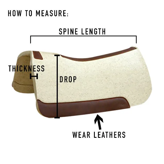 Best Ever 1" Kush Pad with Espresso Wear Leathers- 32"X32"