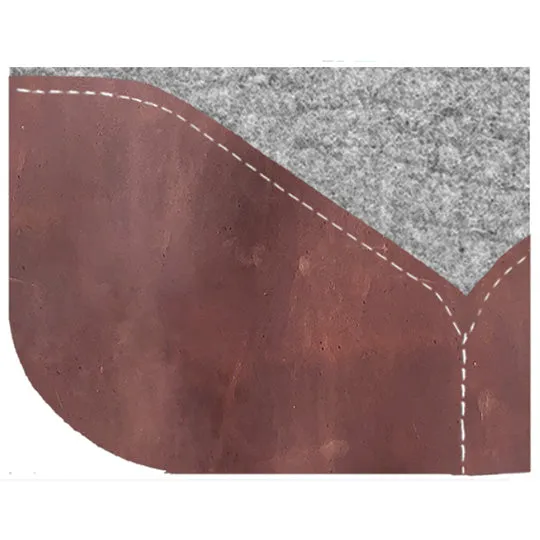 Best Ever 1" Kush Pad with Espresso Wear Leathers- 32"X32"