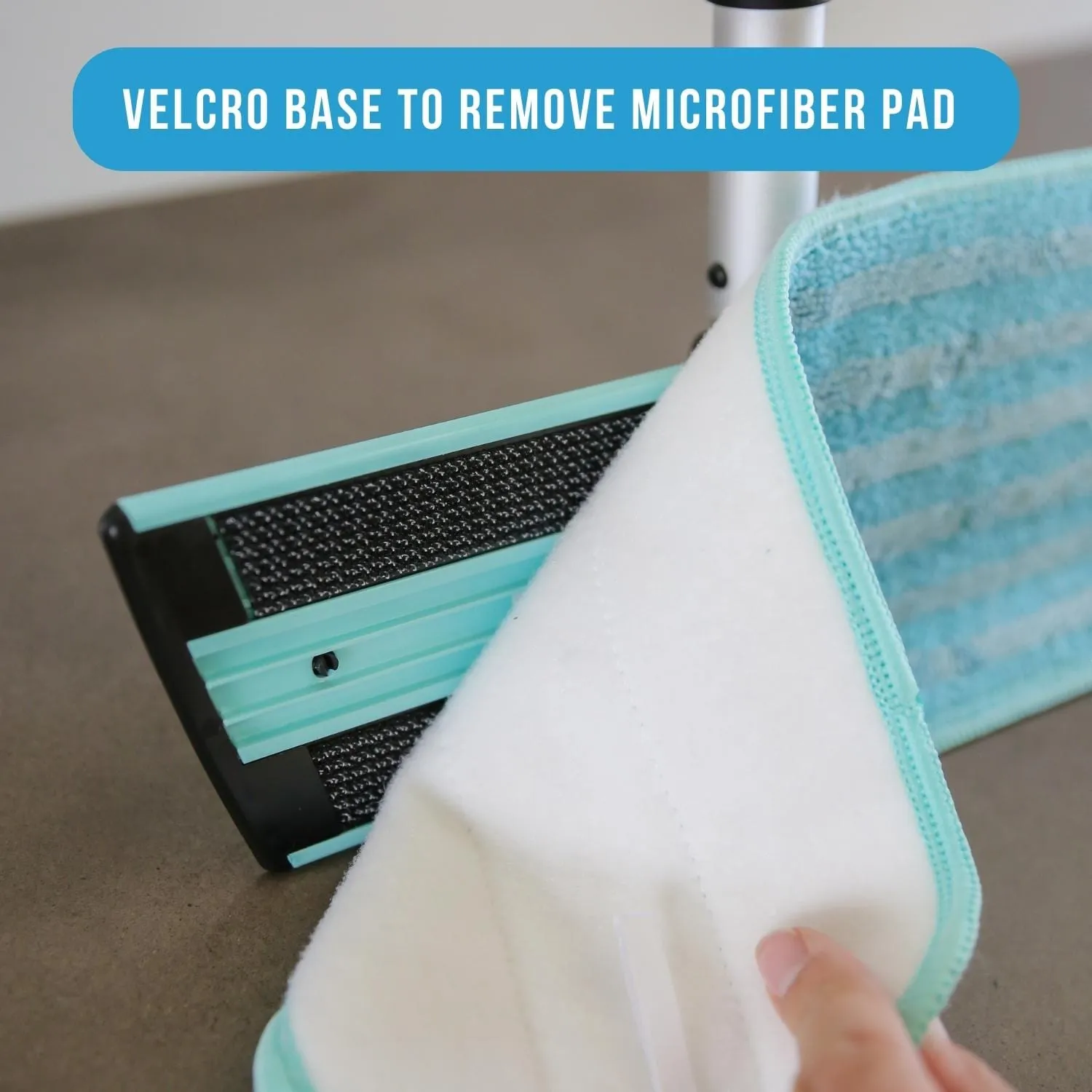 BULK CASE: Don Aslett 12" Microfiber Mop *Aqua* 10 count