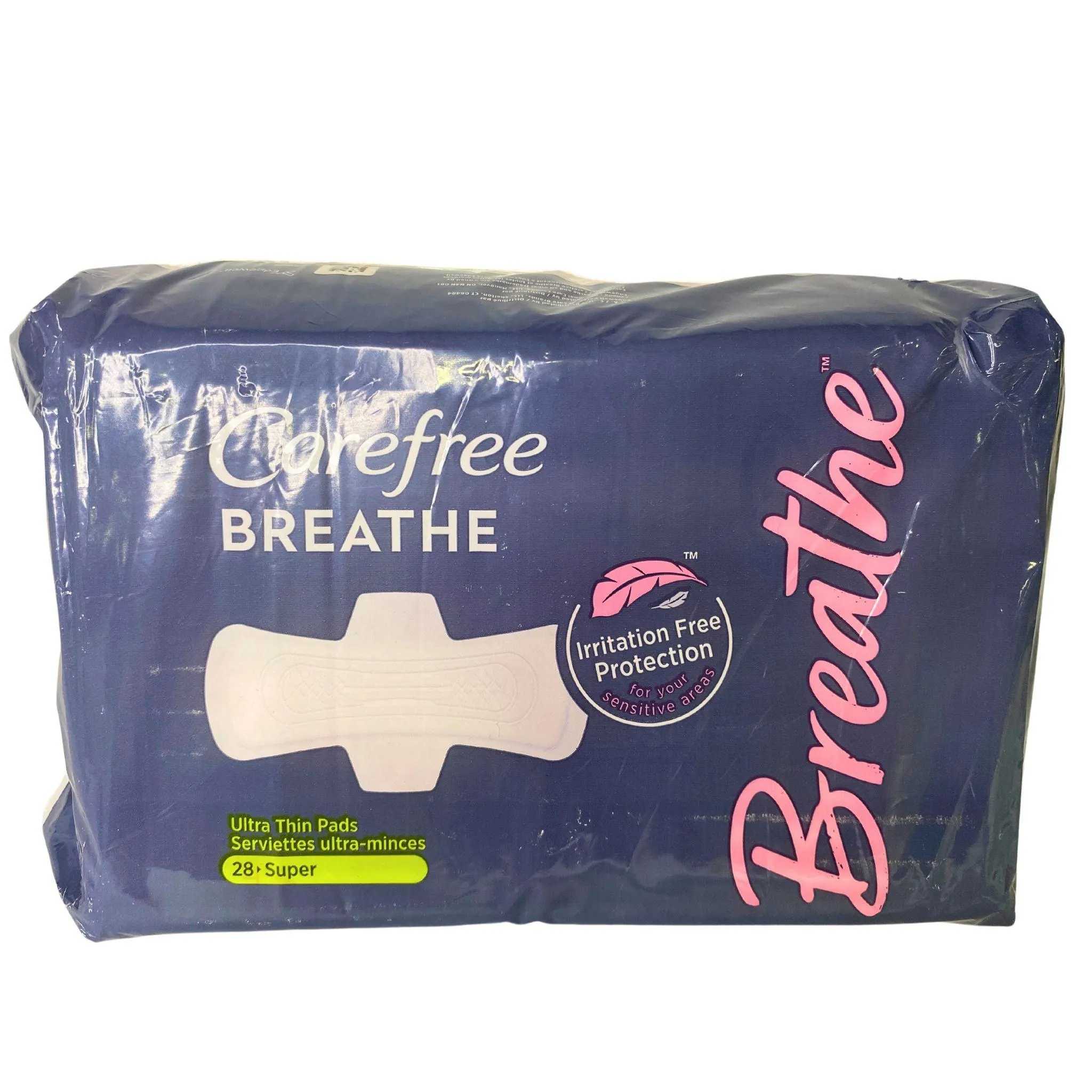 Carefree Breathe 28 Super Pads (28 Pcs Lot)
