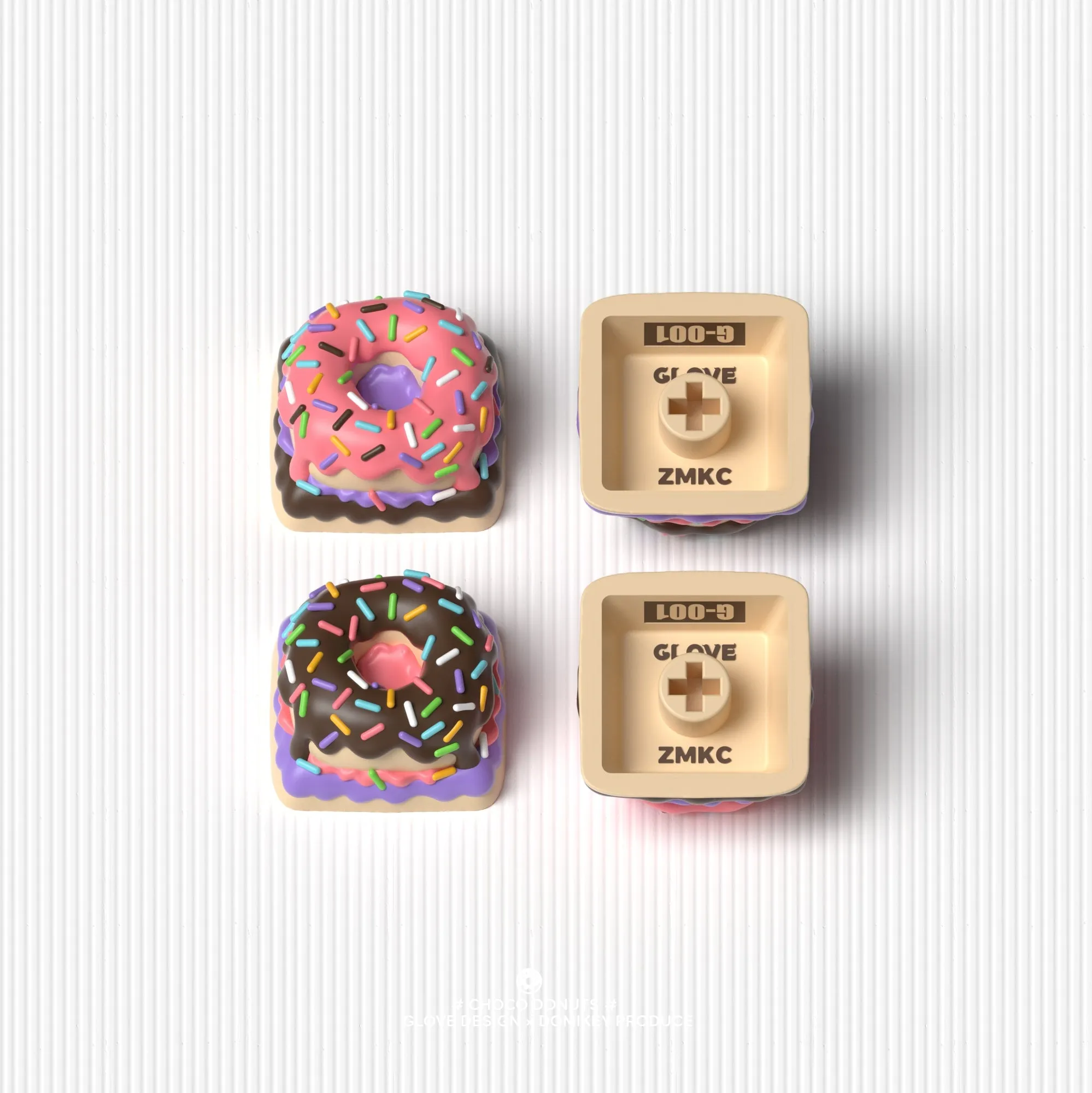 [CLOSED][GB] GLOVE x Domikey Choco Donuts Cherry profile Doubleshot tripleshot keycaps resion novelty stitch-edged mousepad
