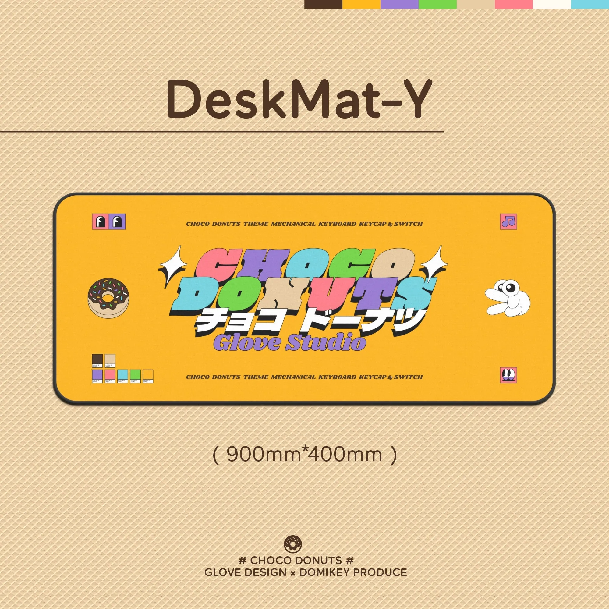 [CLOSED][GB] GLOVE x Domikey Choco Donuts Cherry profile Doubleshot tripleshot keycaps resion novelty stitch-edged mousepad