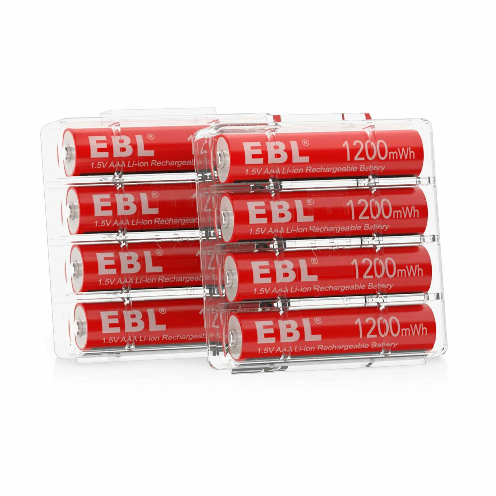 EBL 1.5V AAA Rechargeable Li-ion Batteries 1200mWh