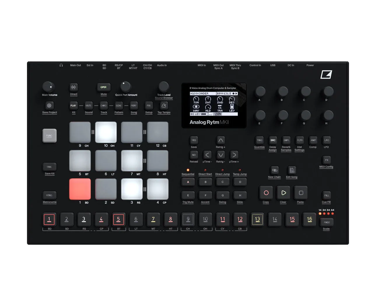 Elektron Analog Rytm MKII Drum machine Synth and Sampler