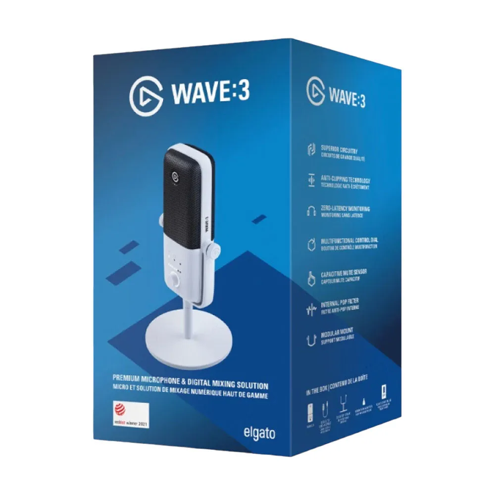 Elgato Wave 3 microphone, white