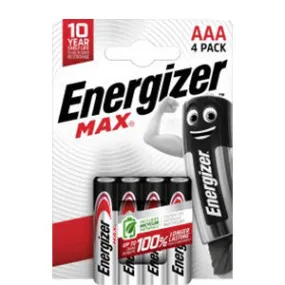 Energizer Max Alkaline AAA Battery - Pack Of 4 | ENE31019