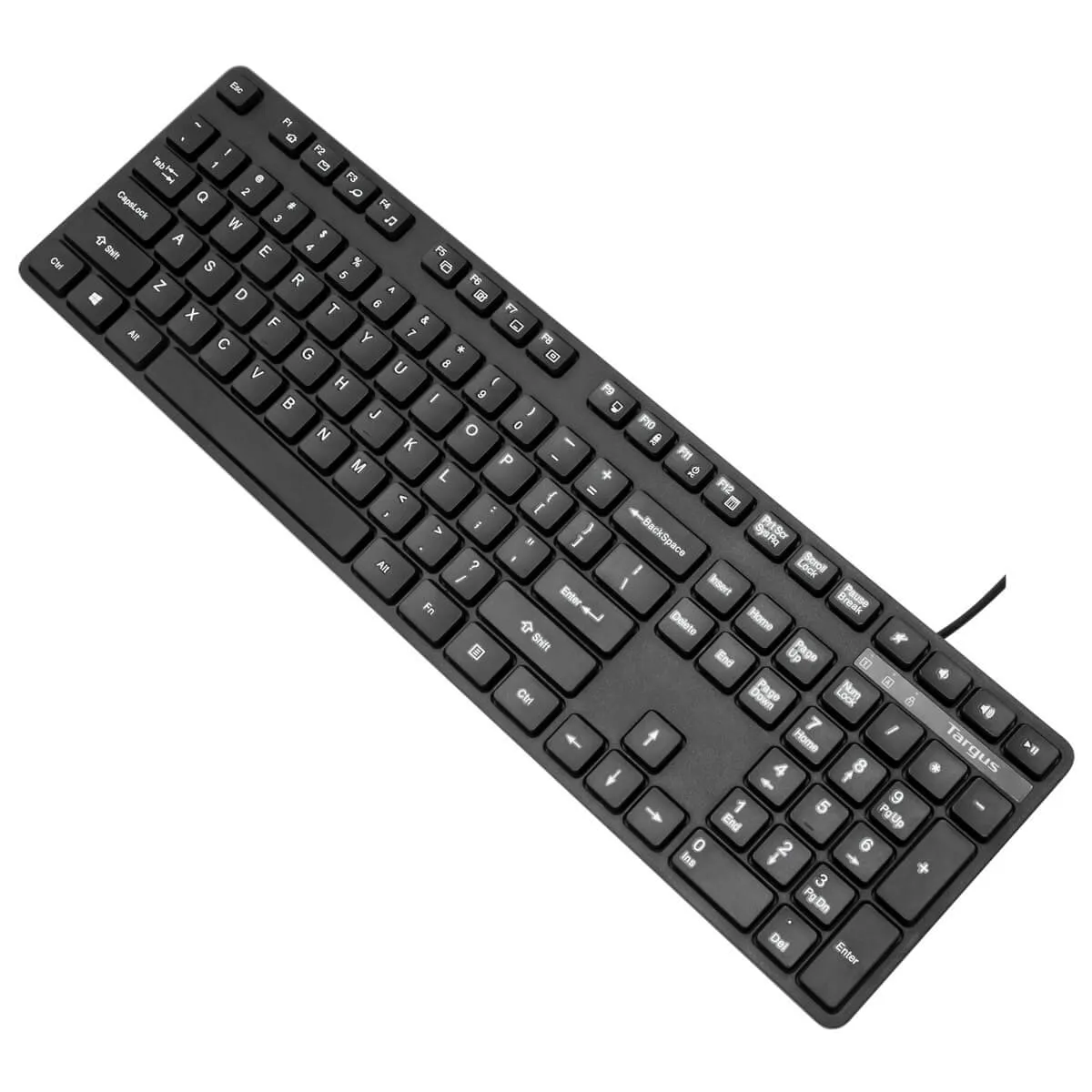 Full-size USB Wired Antimicrobial Keyboard (UK) and Full-Size Optical Antimicrobial Wired Mouse Bundle