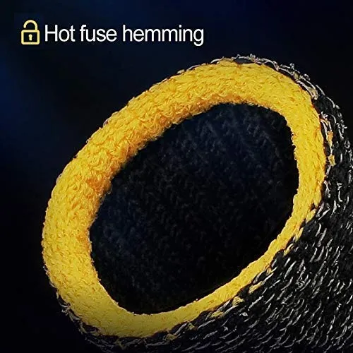 Gaming Anti-Slip Thumb Sleeve, Increase Your Gaming Score Slip-Proof Sweat-Proof Professional Touch Screen Thumbs Finger Sleeve for Pubg &Call of Duty Mobile Phone Gaming Gloves - 2 pairs