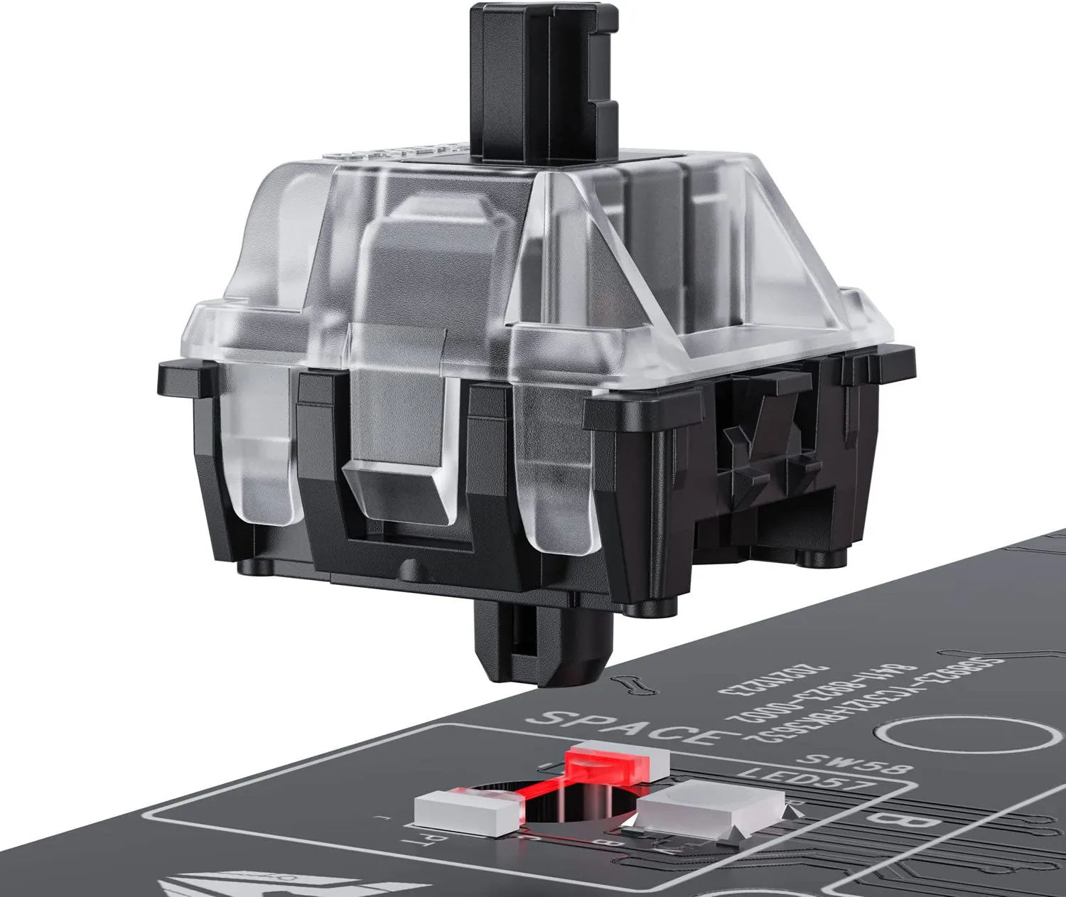 Gateron KS-15 Black Optical Switches, 70 Pcs