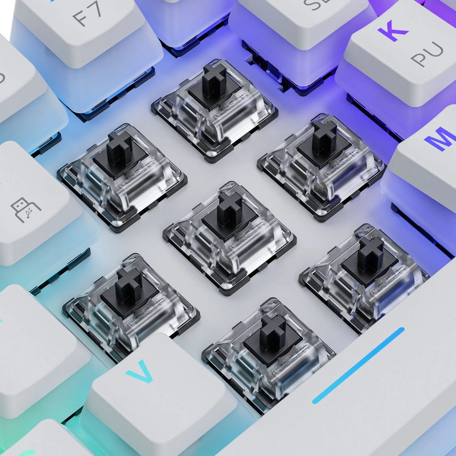 Gateron KS-15 Black Optical Switches, 70 Pcs