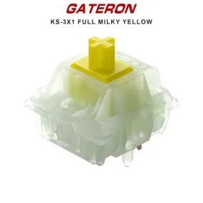 Gateron KS-3X1 Full Milky Switches