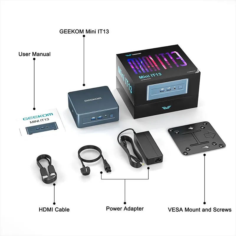 GEEKOM IT13 Mini PC 13th Gen Intel Core i7