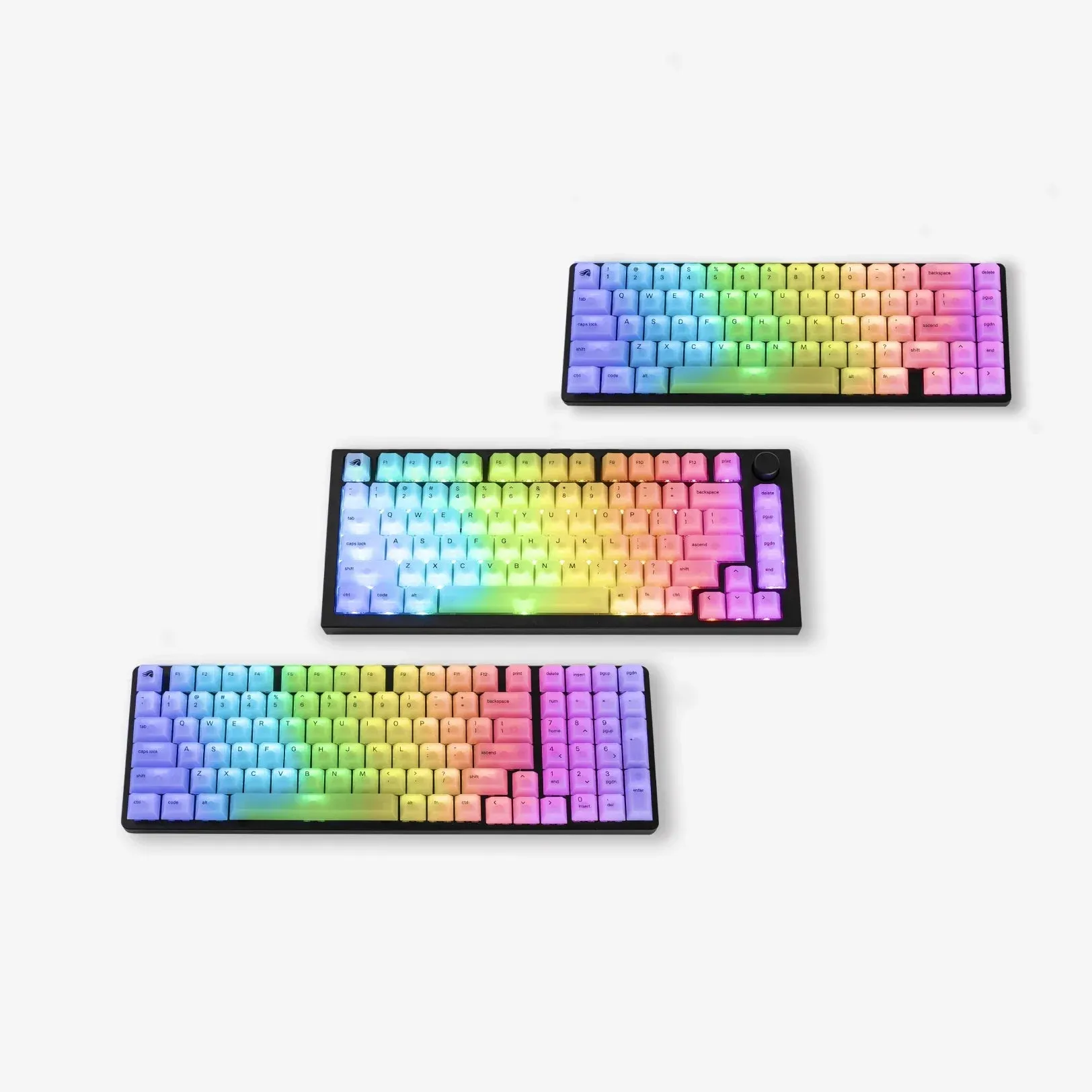 Glorious Polychroma RGB Translucent Keycaps US - 115 Keys