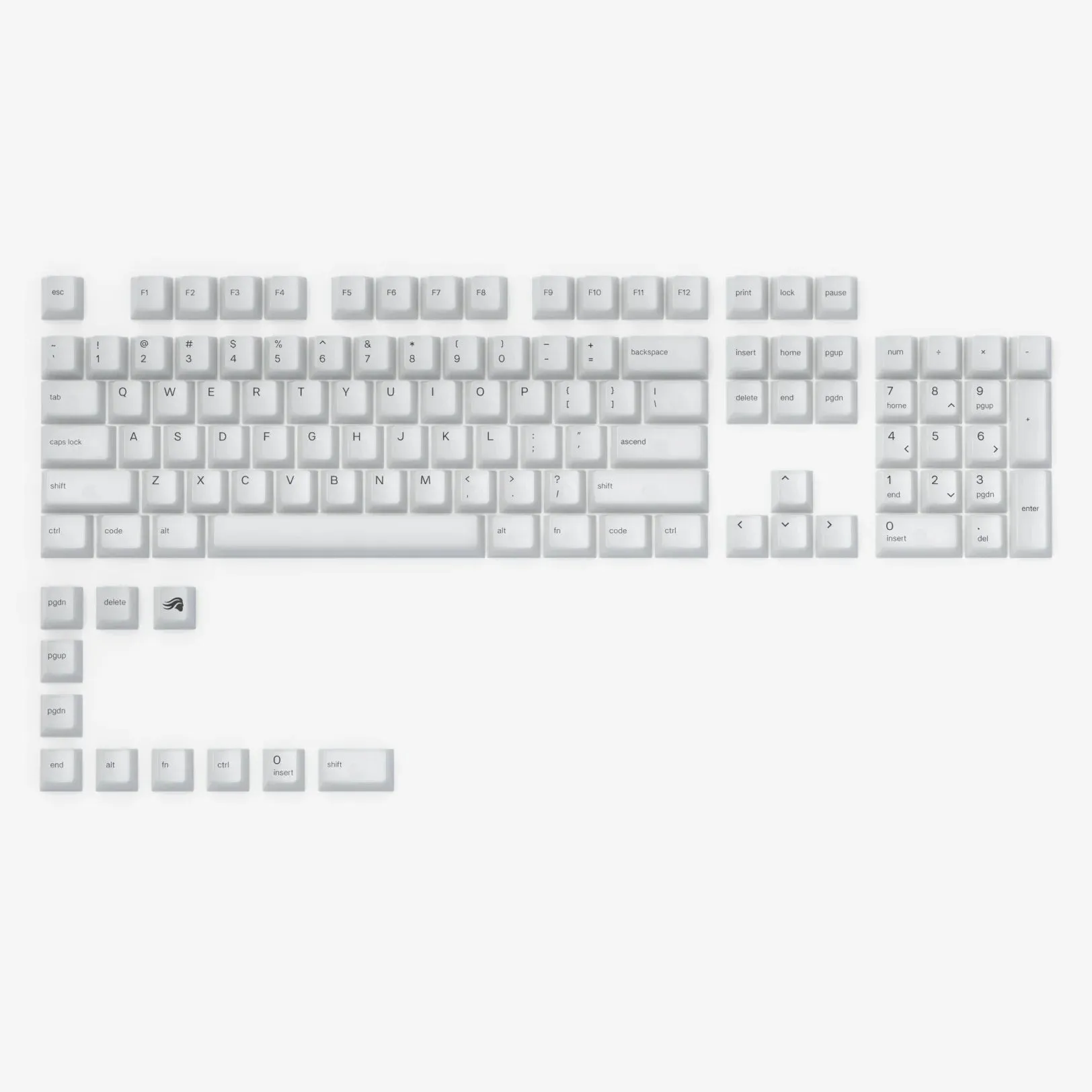 Glorious Polychroma RGB Translucent Keycaps US - 115 Keys