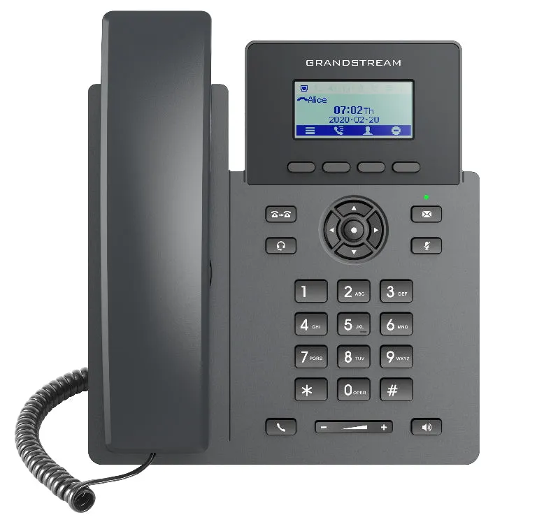 Grandstream GRP2601P Carrier Grade  2 Line IP Phone 2.2" LCD HD Audio POE