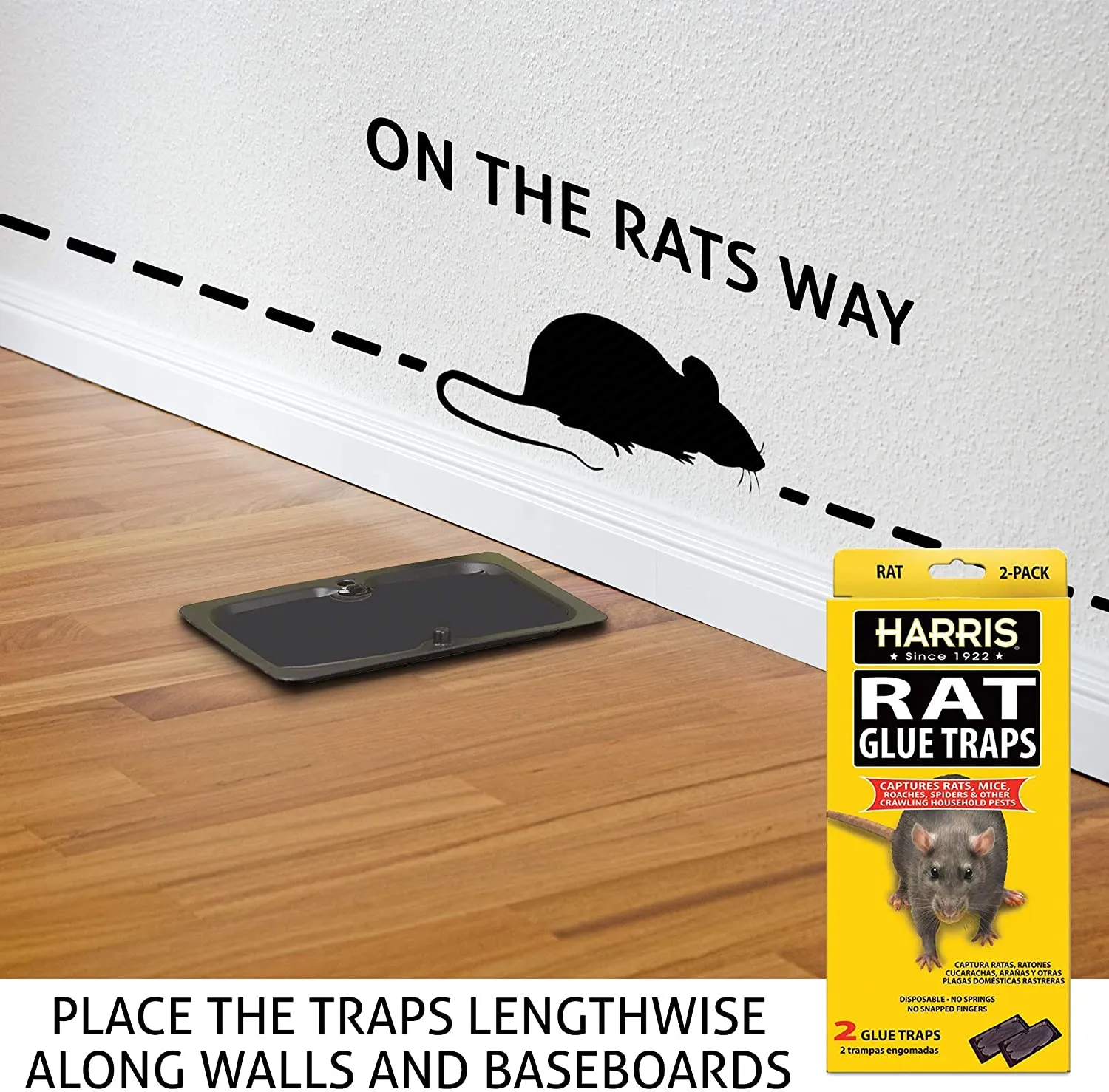 Harris Rat Glue Traps, (2-Pack)