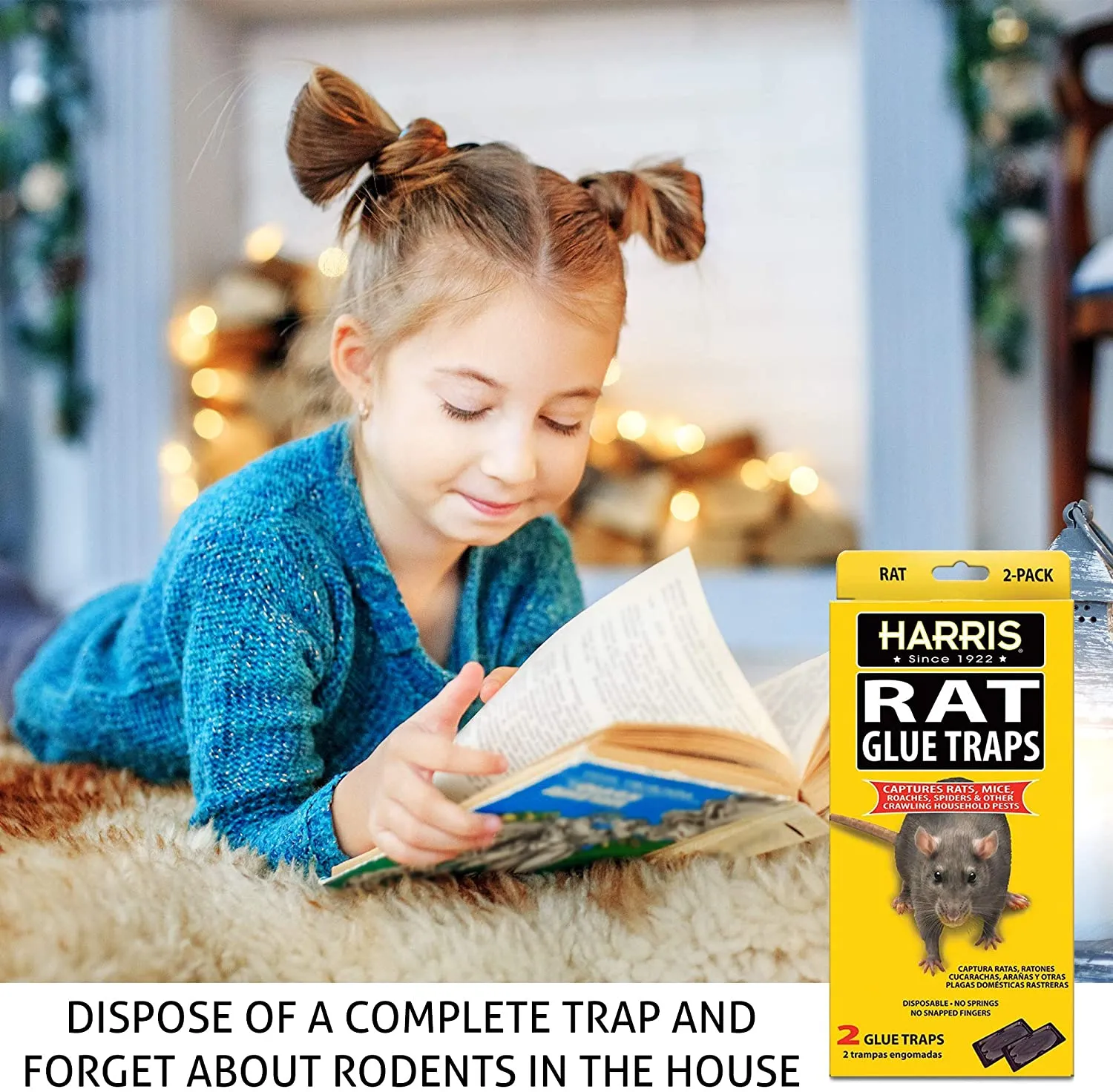 Harris Rat Glue Traps, (2-Pack)