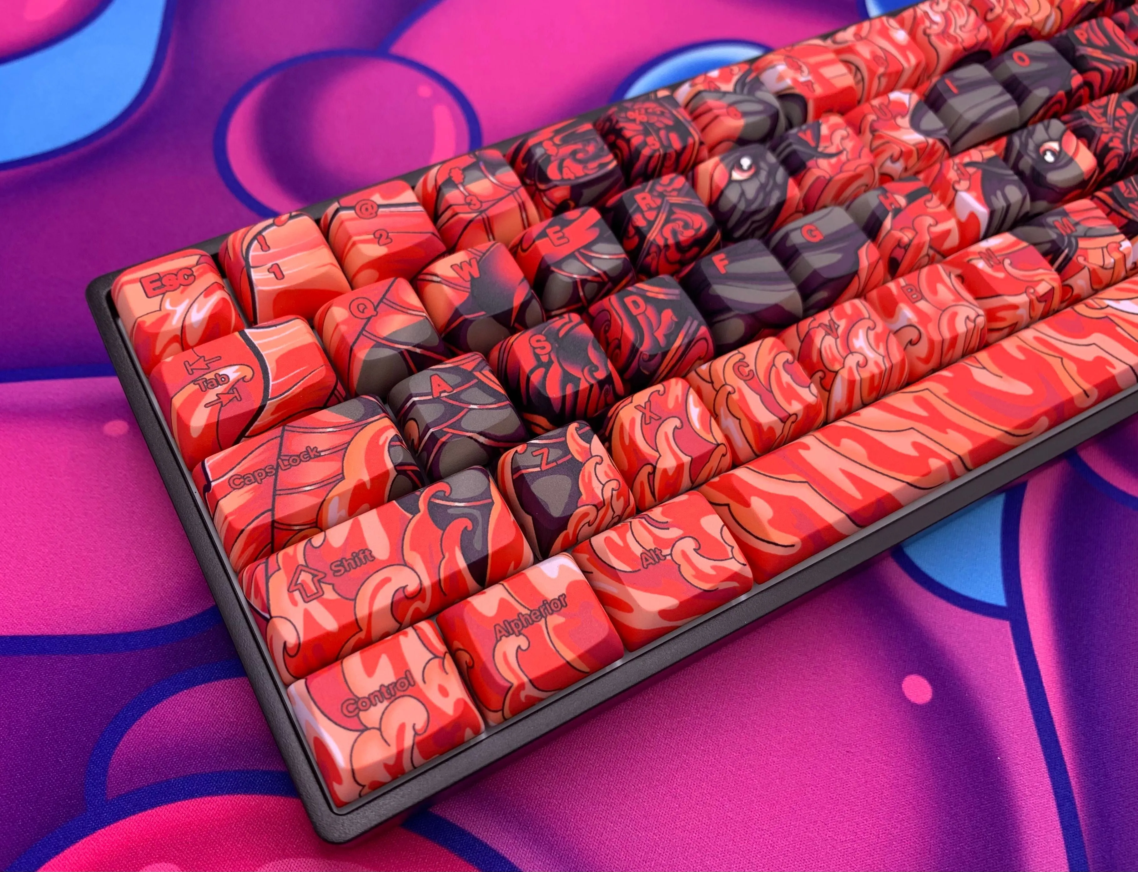 Hayabusa 60% Keyboard - Crimson Koi