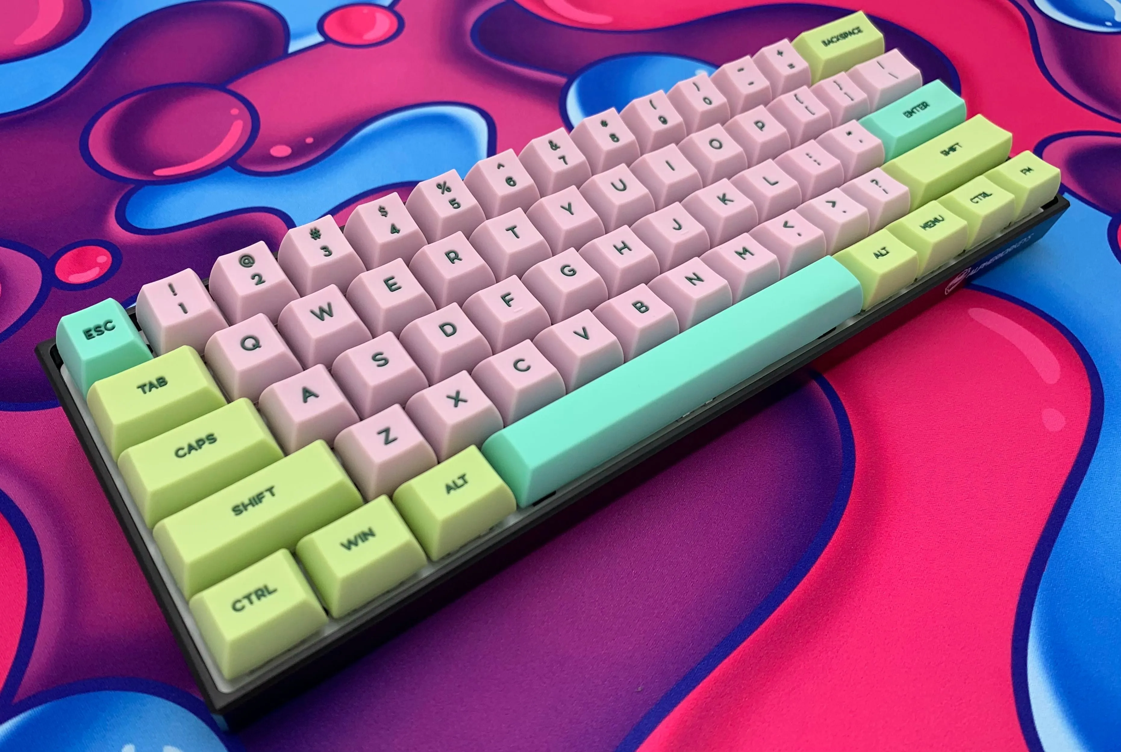 Hayabusa 60% Keyboard - Gummy (SILICONE KEYCAPS)