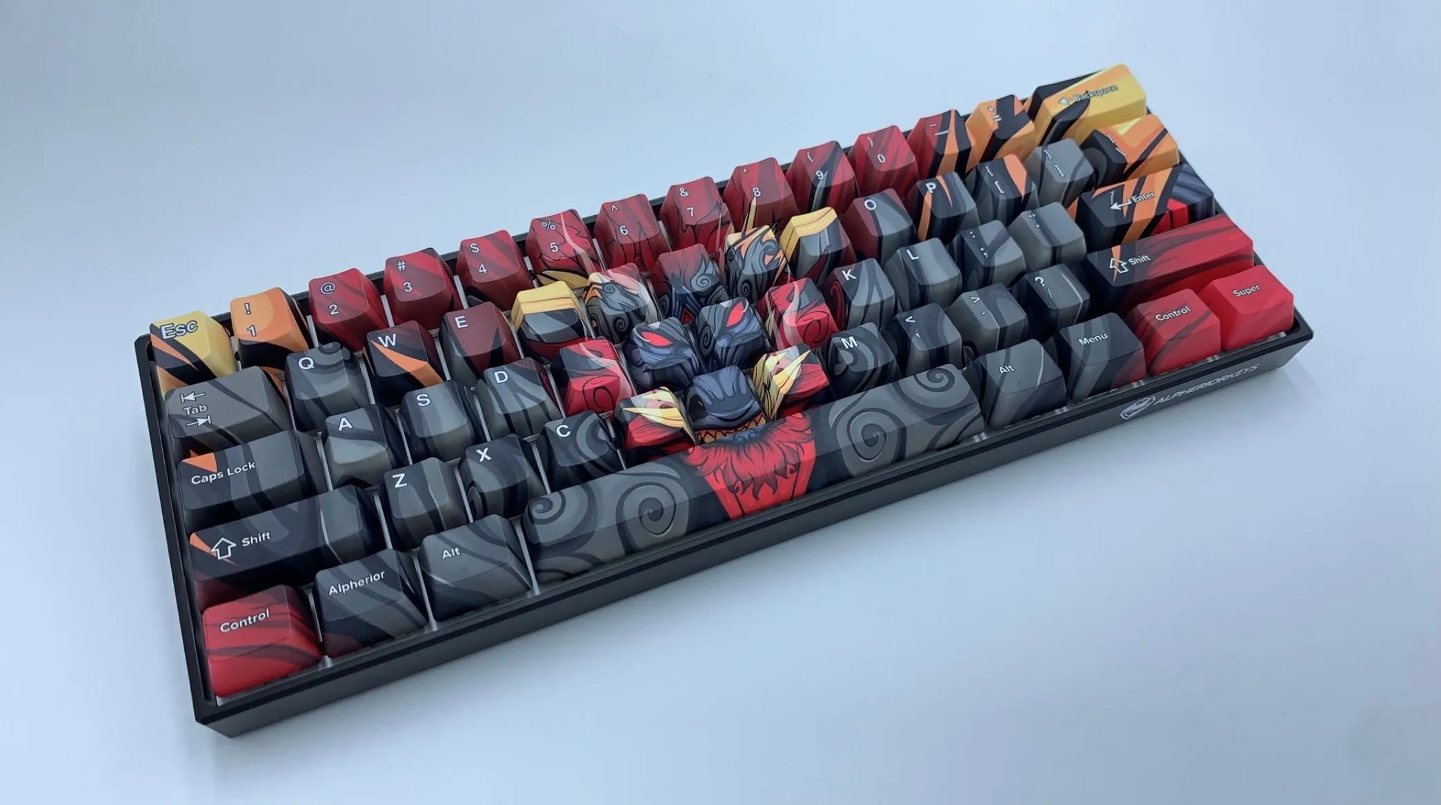 Hayabusa 60% Keyboard - Red Oni Dragon