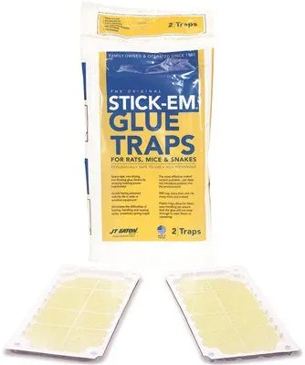 Jt Eaton Stick-Em Rat & Mouse Size Glue Trap' 10 In. X 5 In.' 2 Per Pack