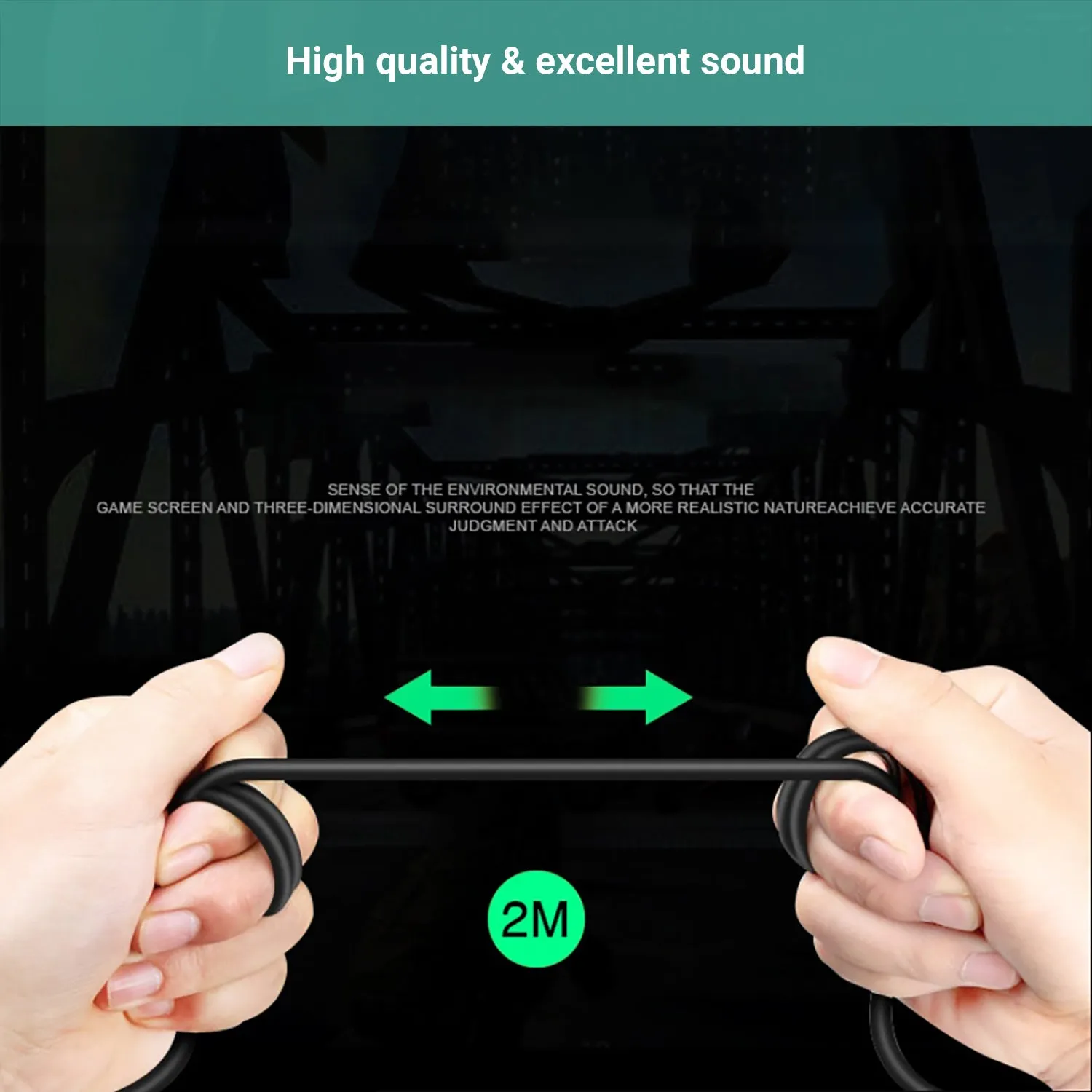 Kartech Gaming Headset Wired Game LED Light Headphones Microphone Noise Cancel