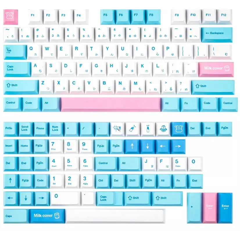 Keycaps Collectionn: MDA / XDA / CHERRY Profile PBT/ABS Dye-sublimation Keycaps Kit for MX Mechanical Keyboard