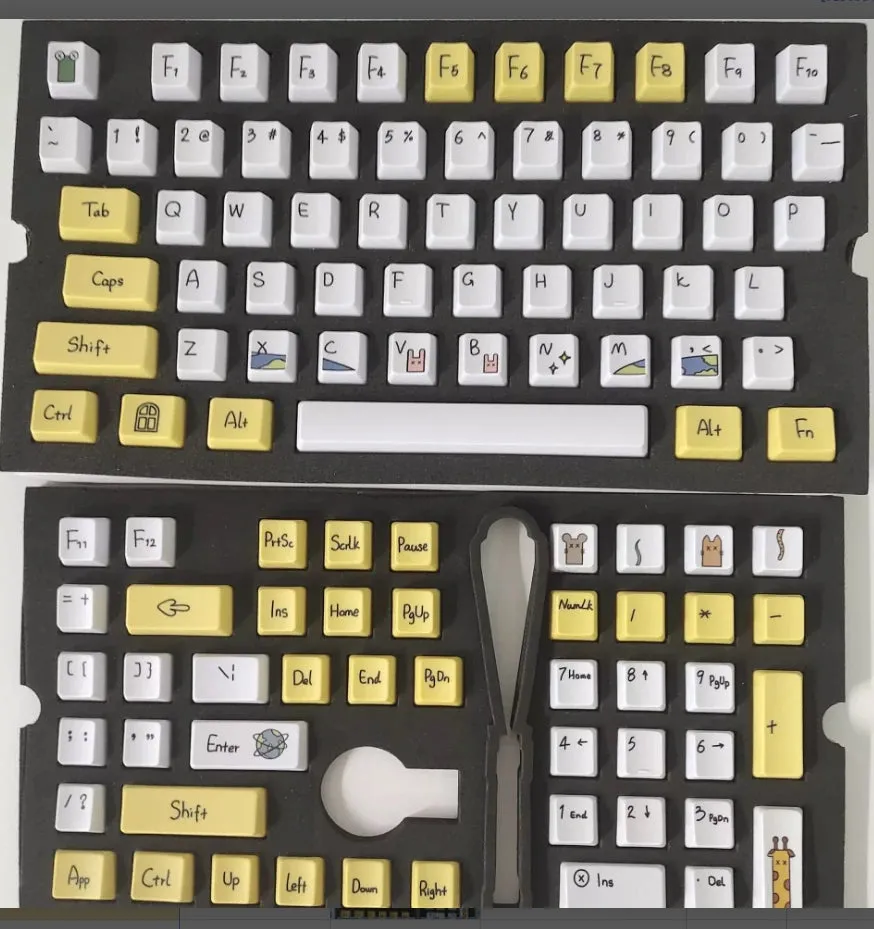 Keycaps Collectionn: MDA / XDA / CHERRY Profile PBT/ABS Dye-sublimation Keycaps Kit for MX Mechanical Keyboard
