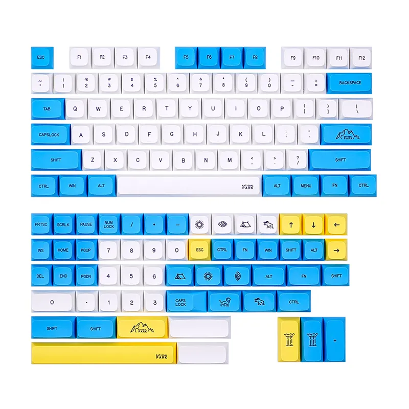 Keycaps Collectionn: MDA / XDA / CHERRY Profile PBT/ABS Dye-sublimation Keycaps Kit for MX Mechanical Keyboard
