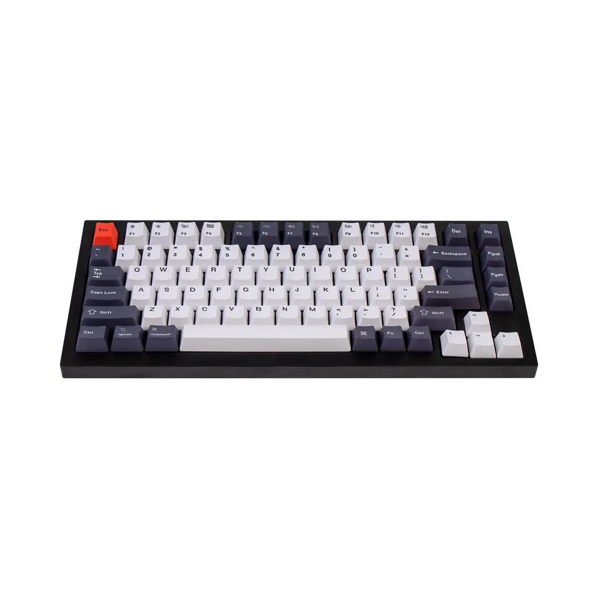 Keychron OEM Dye-Sub PBT Keycap Set - Bluish Black White