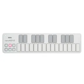 Korg nanoKEY2 Slim Line 25 keys USB MIDI keyboard, white