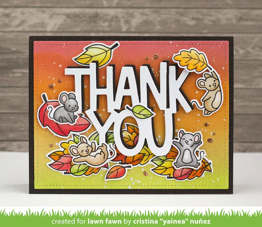 LAWN FAWN: You Autumn Know | Stamp, Coloring Stencil & Die Bundle
